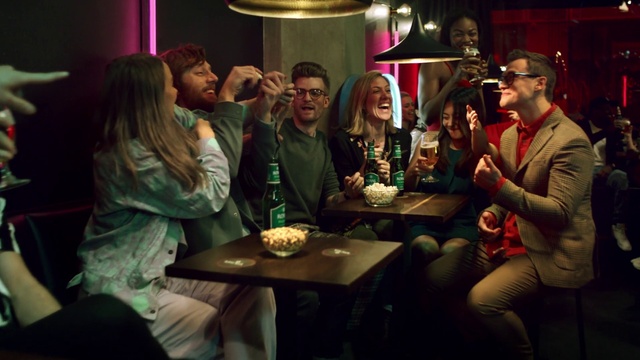 Video Reference: Event, Fun, Restaurant, Conversation, Photography, Drink, Night, Pub, Performance, Games