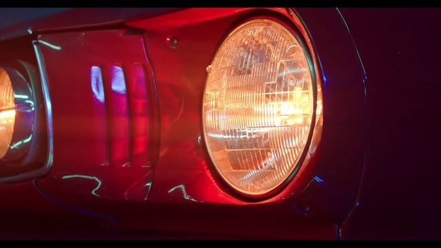 Video Reference: Automotive lighting, Headlamp, Light, Red, Automotive tail & brake light, Vehicle, Auto part, Car, Automotive parking light, Lighting