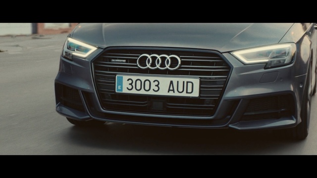 Video Reference: car, land vehicle, motor vehicle, vehicle, family car, vehicle registration plate, grille, audi, bumper, automotive design