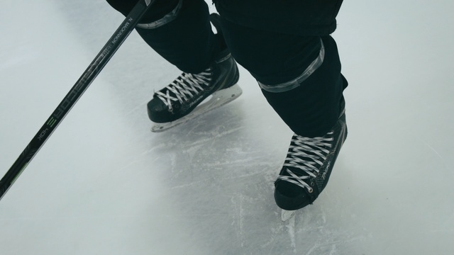 Video Reference: footwear, ski pole, shoe, fashion accessory, ice, ice skate, joint, winter, snow, ankle