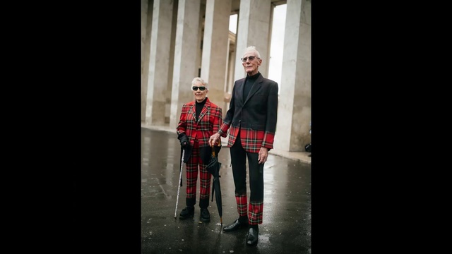 Video Reference: Plaid, Tartan, Photograph, Red, Standing, Pattern, Fashion, Textile, Snapshot, Design