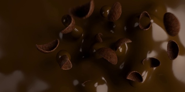 Video Reference: Brown, Organism, Macro photography, Still life photography, Design, Font, Photography, Chocolate, Circle, Metal