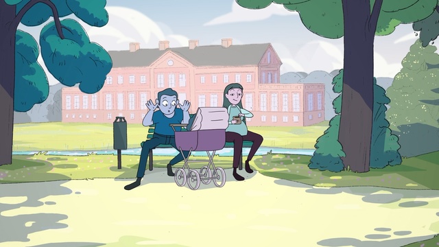 Video Reference: Cartoon, Animated cartoon, Illustration, Art, Games, Furniture, Animation, Fun, Tree, Leisure, Person