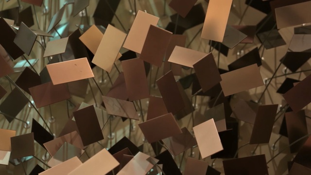 Video Reference: Brown, Design, Pattern, Material property, Architecture, Rectangle, Triangle, Square, Metal, Paper product, Person