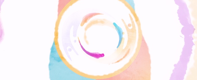 Video Reference: Circle, Illustration, Clip art, Graphics, Cup, Food, Table, Doughnut, Coffee, Plate, Donut, Sitting, Pink, Small, Orange, White, Cake, Holding, Purple, Cream, Dessert