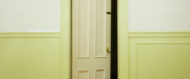 Video Reference: yellow, property, room, wall, wood, door, wood stain, paint, home, house