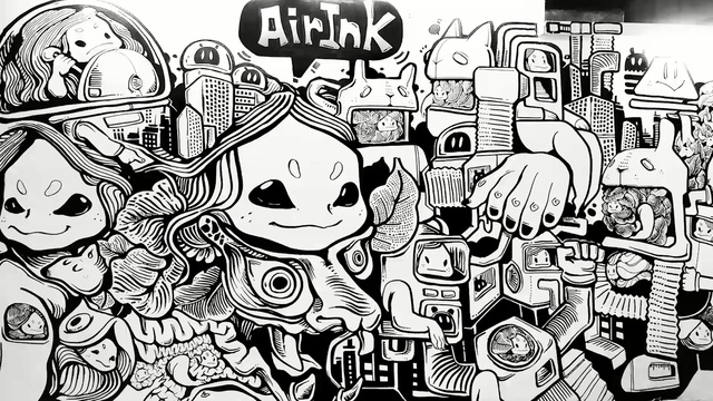Video Reference: Cartoon, Black-and-white, Line art, Monochrome, Illustration, Drawing, Art, Doodle, Design, Fiction