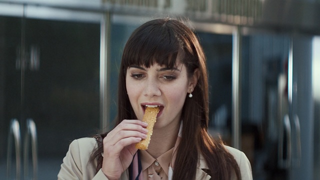 Video Reference: girl, snapshot, mouth, smile, fun, long hair, Person