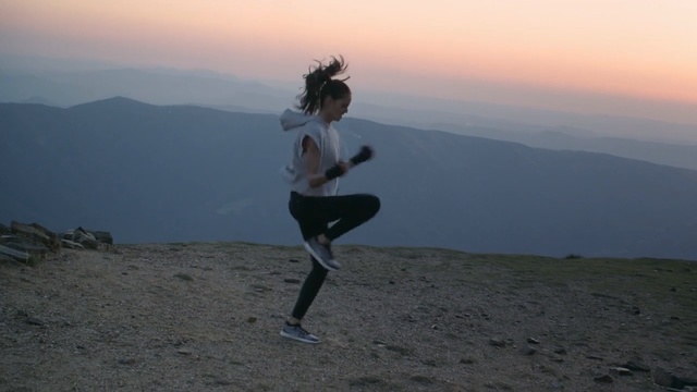 Video Reference: sky, mountainous landforms, morning, mountain, cloud, vacation, ridge, recreation, physical exercise, adventure