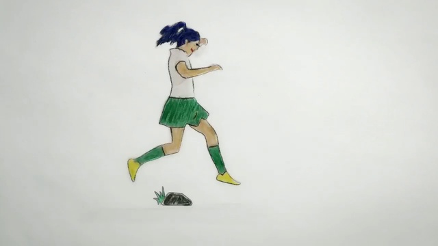 Video Reference: Green, Cartoon, Illustration, Joint, Drawing, Animation, Fictional character, Knee, Style, Sketch