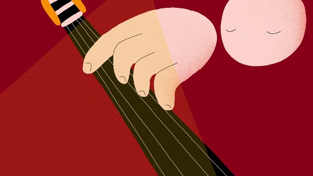 Video Reference: String instrument, Musical instrument, Plucked string instruments, String instrument accessory, Guitar, Music, Musical instrument accessory, Electric guitar, Indian musical instruments, Cartoon, Illustration, Text, Design, Art