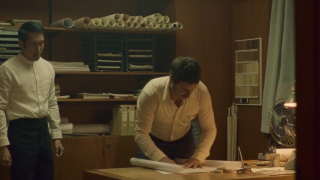 Video Reference: man, men, room, paper, engineer, Person