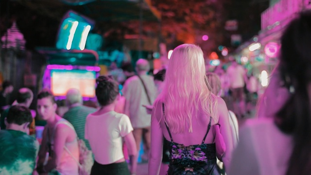 Video Reference: Pink, Purple, Magenta, Violet, Light, Lady, Disco, Event, Fun, Lighting, Person