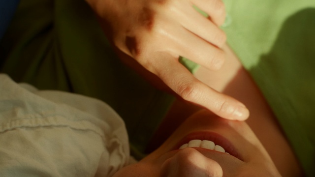 Video Reference: Skin, Hand, Finger, Nose, Close-up, Nail, Mouth, Lip, Joint, Child