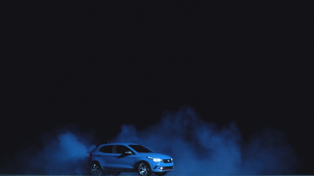 Video Reference: car, blue, sky, automotive design, atmosphere, light, photography, smoke, motor vehicle, darkness