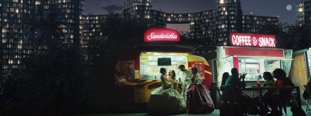 Video Reference: Night, Advertising, Building, Display advertising, City, Electronic signage, Street