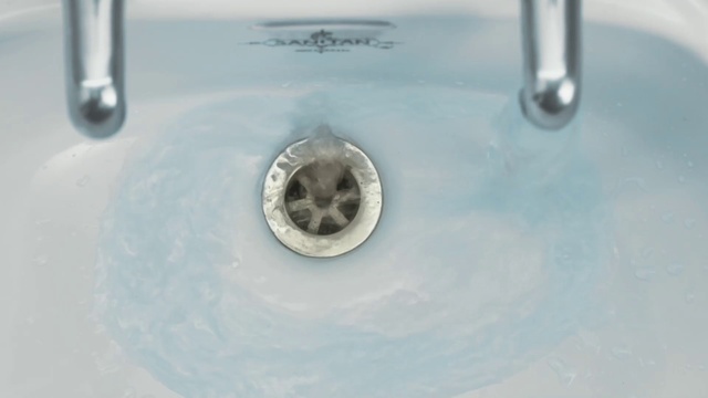 Video Reference: Sink, Water, Plumbing fixture, Drain, Tap, Bathroom sink, Plumbing, Circle, Metal