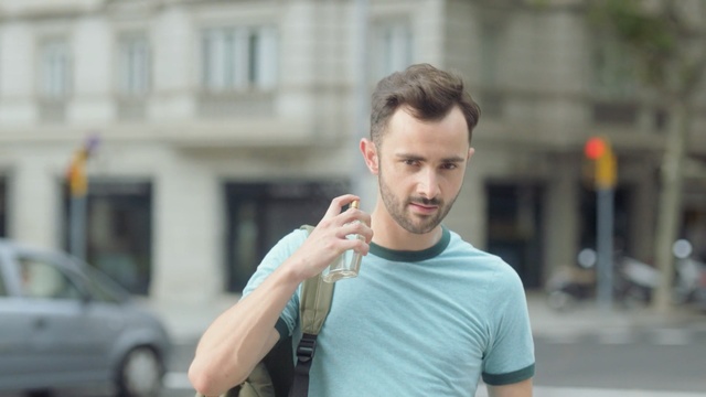 Video Reference: hairstyle, vehicle, car, arm, muscle, hand, fun, Person