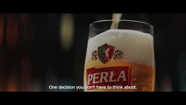 Video Reference: Drink, Beer glass, Beer, Alcoholic beverage, Lager, Distilled beverage, Font, Glass bottle, Pint glass, Advertising