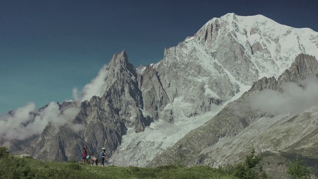 Video Reference: Mountainous landforms, Mountain, Mountain range, Arête, Ridge, Alps, Massif, Hill station, Wilderness, Summit, Person