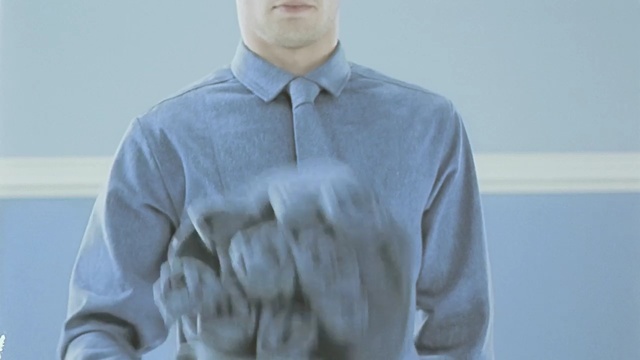 Video Reference: dress shirt, sleeve, outerwear, shirt, top, neck