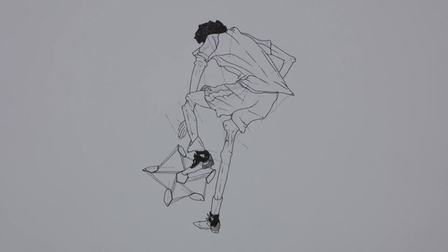 Video Reference: Drawing, Sketch, Figure drawing, Illustration, Line art, Art, Artwork, Visual arts, Fashion illustration, Black-and-white, Person