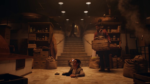 Video Reference: Art, Space, Darkness, Wood, Cg artwork, Room, Pc game, Sculpture, Flooring, Visual arts