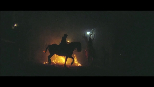 Video Reference: Horse, Darkness, Light, Atmospheric phenomenon, Lighting, Stallion, Mustang horse, Heat, Fire, Night