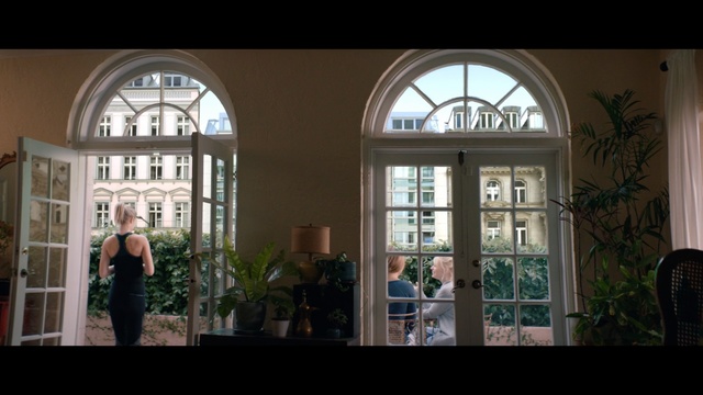 Video Reference: Window, Daylighting, Building, Architecture, Glass, Orangery, Arch, Estate, House, Room, Person