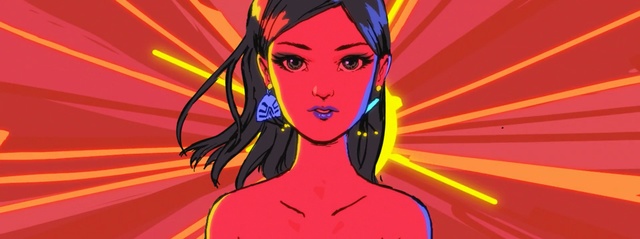 Video Reference: red, pink, human hair color, orange, anime, fictional character, cartoon, art, black hair, computer wallpaper, Person