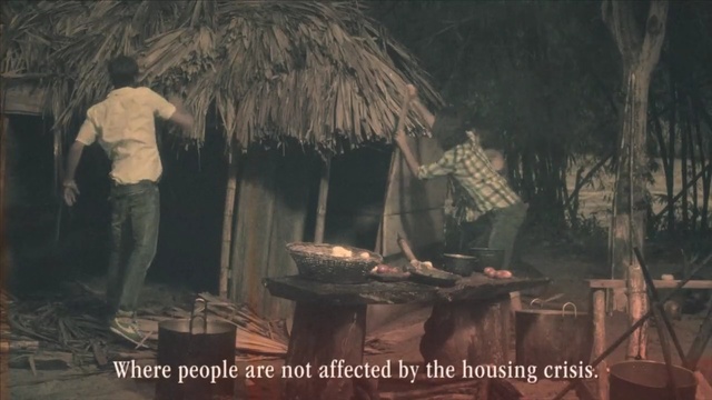 Video Reference: tree, hut, screenshot, night