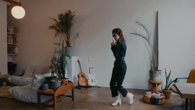 Video Reference: room, interior design, furniture, girl, flooring