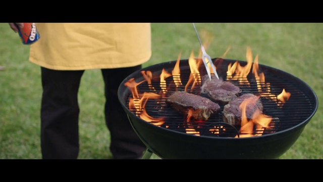Video Reference: Barbecue, Grilling, Barbecue grill, Outdoor grill, Cooking, Roasting, Heat, Cuisine, Food, Fire, Person