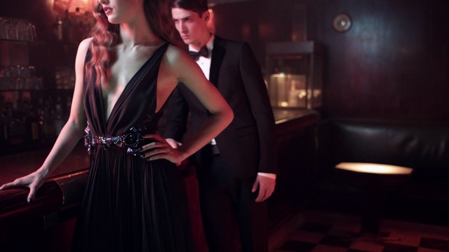 Video Reference: Lady, Fashion, Formal wear, Dress, Gentleman, Darkness, Performance, Person