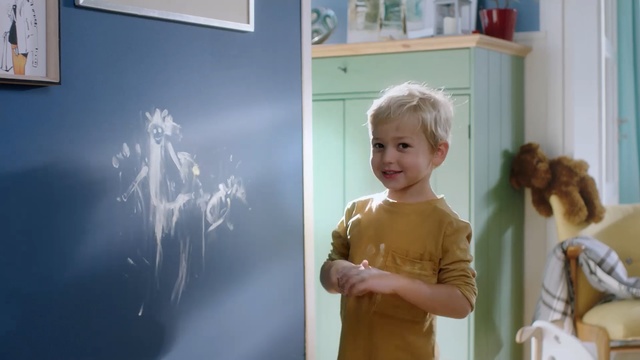 Video Reference: Child, Room, Blond, Toddler, Visual arts, Art, Window, Portrait, Person