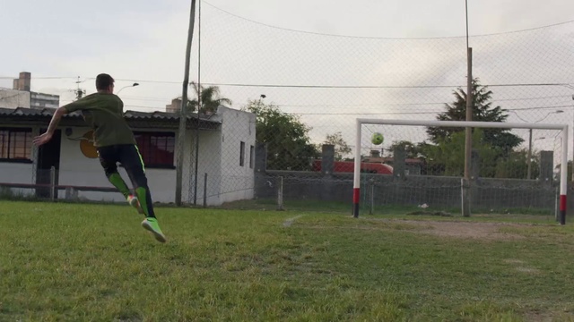 Video Reference: Player, Kick, Sports equipment, Football, Grass, Sports, Goalkeeper, Sports training, Net, Team sport
