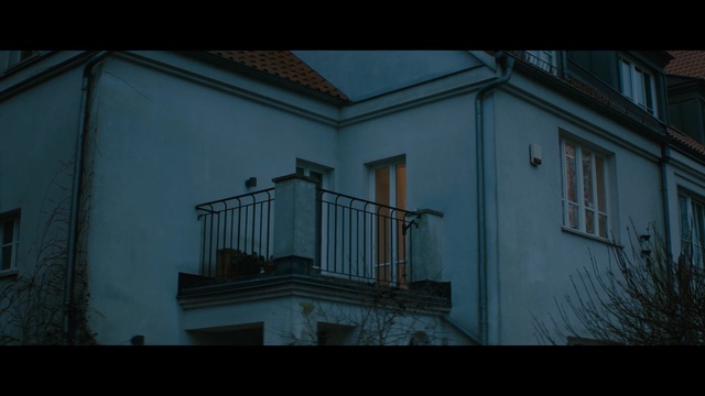 Video Reference: Blue, Architecture, House, Iron, Sky, Balcony, Window, Building, Daylighting, Facade