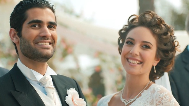 Video Reference: Skin, Smile, Groom, Happy, Bride, Event, Marriage, Formal wear, Ceremony, Dress, Person