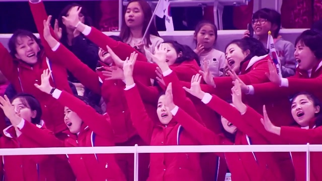 Video Reference: Cheering, Pink, Magenta, Performance, Event, Team, Crowd, Selfie, Smile, Gesture