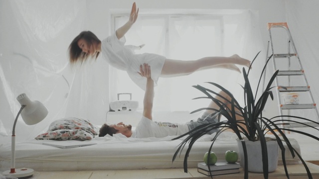 Video Reference: Room, Photography, Bed, Plant, Interior design, Bed sheet