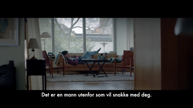 Video Reference: room, window, home, interior design, furniture, screenshot, table, chair, darkness, presentation, Person