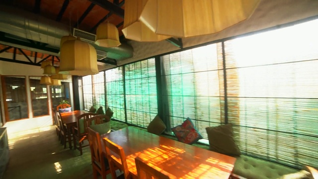 Video Reference: Property, Building, Architecture, Room, Interior design, Restaurant, Real estate, House, Leisure, Shade, Person