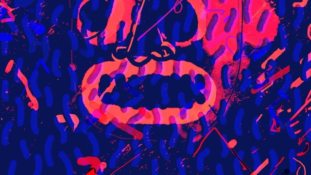 Video Reference: blue, purple, art, violet, computer wallpaper, font, design, graphic design, magenta, graphics