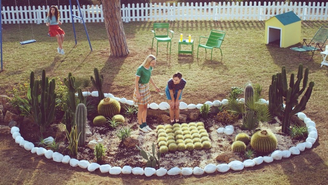 Video Reference: garden, grass, plant, recreation, tree, outdoor structure