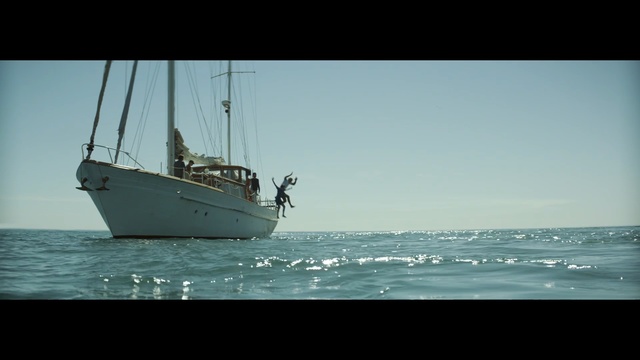 Video Reference: water, sea, boat, sailboat, sky, ocean, sailing, sailing ship, schooner, watercraft, Person