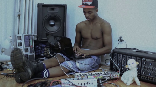 Video Reference: Electronics, Barechested, Male, Technology, Muscle, Audio equipment, Electronic device, Tattoo, Boombox, Chest, Person