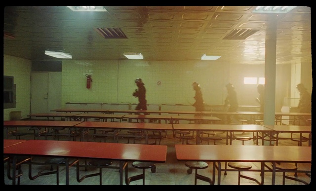 Video Reference: Light, Iron, Room, Architecture, Interior design, Ceiling, Floor, Table, Building, Metal