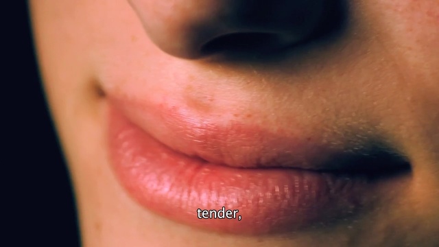 Video Reference: lip, cheek, nose, chin, eyebrow, close up, mouth, eyelash, jaw, wrinkle