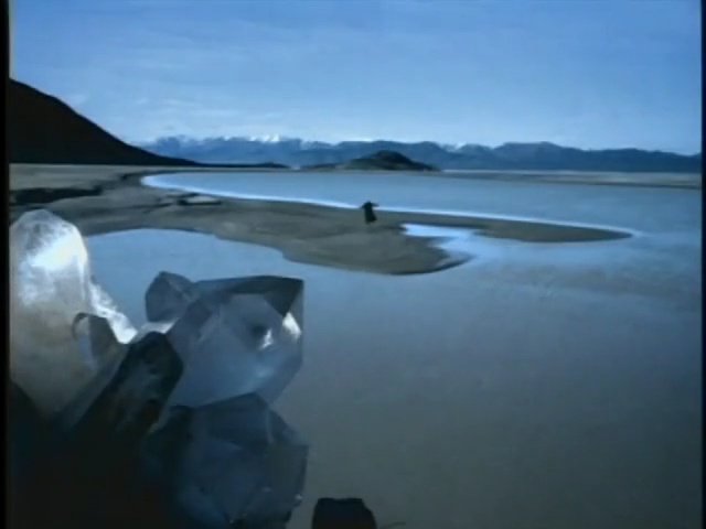 Video Reference: nature, ecosystem, loch, mode of transport, water, sky, inlet, reflection, glacial landform, ice