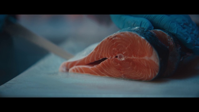 Video Reference: Smoked salmon, Salmon, Fish slice, Lox, Fish, Sashimi, Flesh, Salmon, Fish, Food